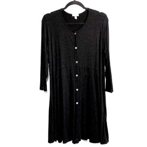 Heartstring Black Swing Dress
